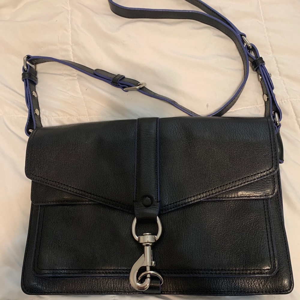 Rebecca Minkoff Black Leather crossbody Bag Purse